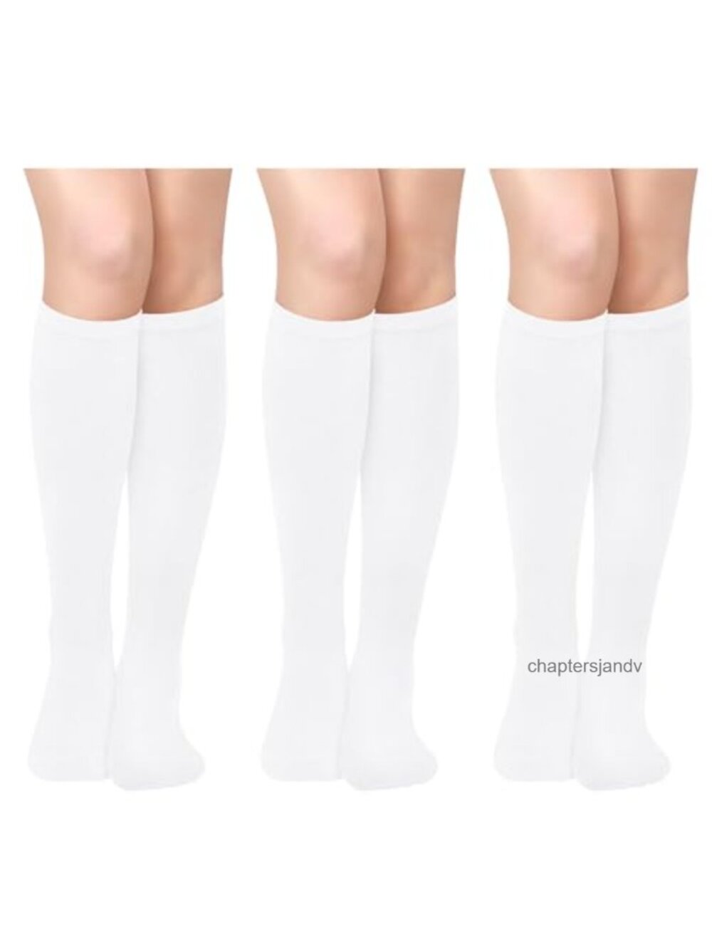 3 Pack Womens Knee High Socks Cotton Spandex Long Tube Socks Athletic